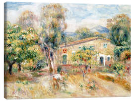 Stampa su tela Collette&#039;s farmhouse, Cagnes