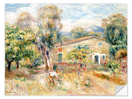 Selvklebende plakat Collette's farmhouse, Cagnes