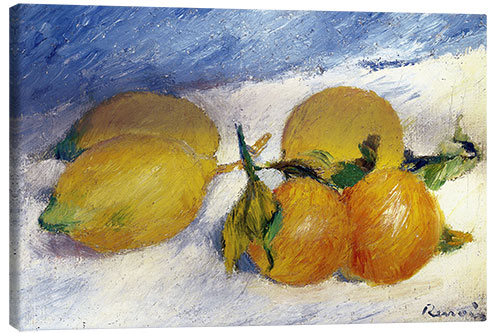 Tableau sur toile Nature morte aux citrons et aux oranges