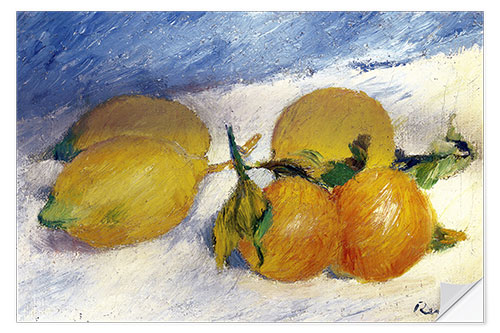 Vinilo para la pared Still Life with Lemons and Oranges