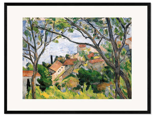 Framed art print View of L'Estaque Through the Trees