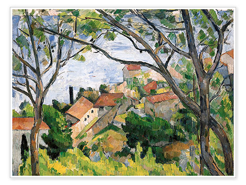 Poster View of L'Estaque Through the Trees