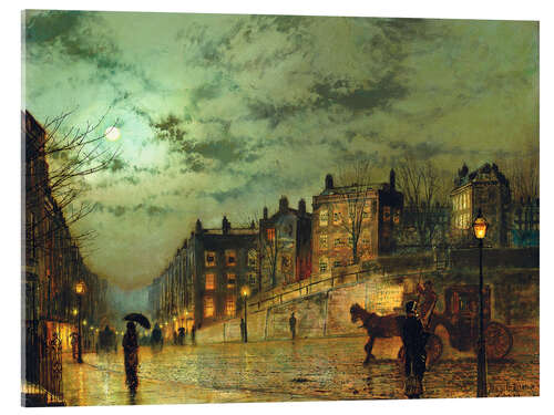 Acrylglasbild Hampstead Hill, Blick auf Heath Street