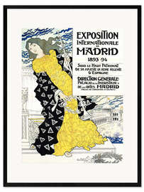 Impression artistique encadrée Exposition internationale de Madrid