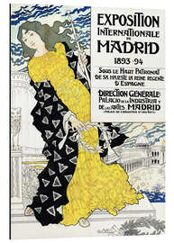 Magnettafel Internationale Austellung zu Madrid