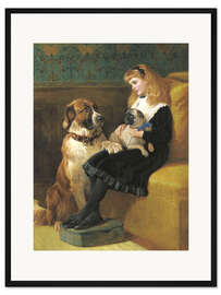 Gerahmter Kunstdruck Spielgefährten