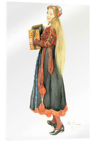 Akryylilasitaulu Lisbeth Playing the Accordion