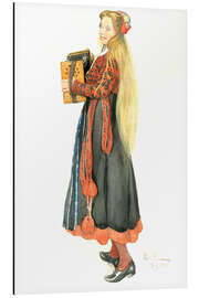 Magnettafel Lisbeth spielt Akkordeon