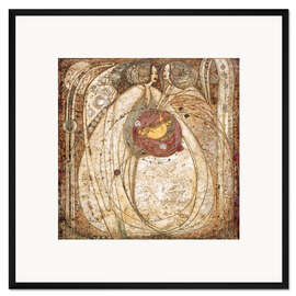 Gerahmter Kunstdruck Das Herz der Rose - Margaret MacDonald Mackintosh