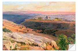 Selvklebende plakat Jerusalem from the Mount of Olives