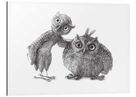 Magnettafel Zwei Eulen - Stan &amp; Oliver