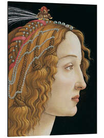 Magnettafel Idealisiertes Porträt einer jungen Frau (Detail)