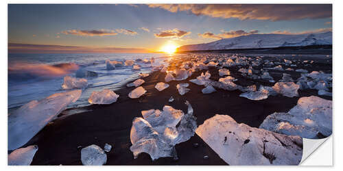 Naklejka na ścianę Jökulsarlon 1