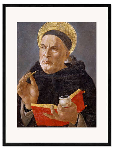 Gerahmter Kunstdruck Heiliger Thomas von Aquin