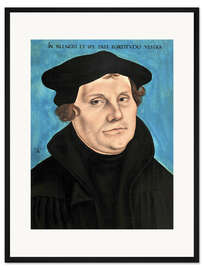 Gerahmter Kunstdruck Martin Luther