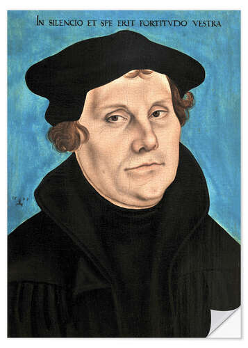 Selvklebende plakat Martin Luther