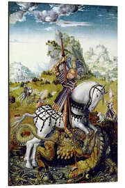 Tableau en aluminium Saint-Georges et le Dragon - Lucas Cranach d.Ä.