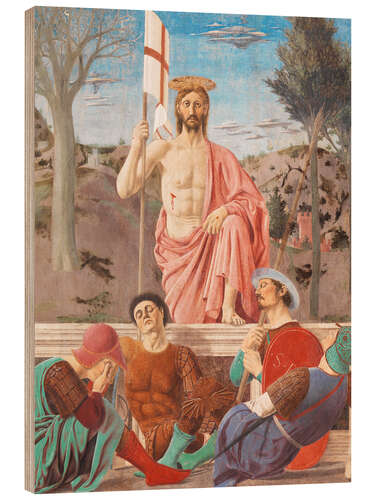 Cuadro de madera La resurrección de Cristo