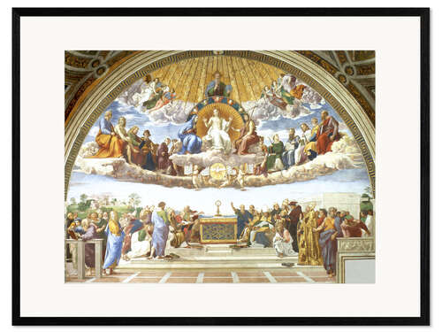 Framed art print Disputation of the Holy Sacrament