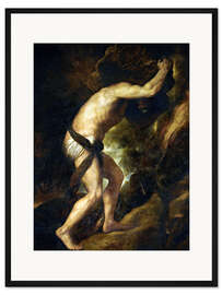 Gerahmter Kunstdruck Sisyphus