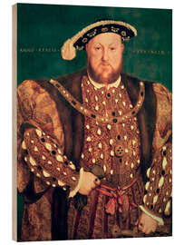 Wood print Henry VIII. Of England