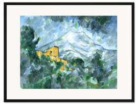Gerahmter Kunstdruck Montagne Sainte-Victoire und Château Noir
