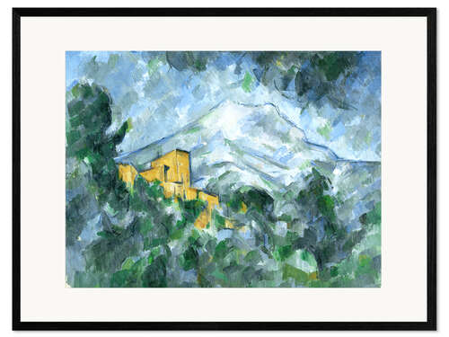 Framed art print Mont Sainte-Victoire and Château Noir