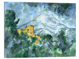 Quadro em plexi-alumínio Mont Sainte-Victoire and Château Noir