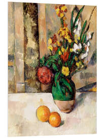 Foam board print Vase and apples