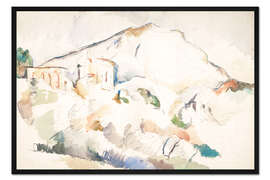 Gerahmter Kunstdruck Das Château Noir und Montagne Sainte-Victoire