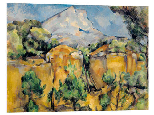 Tableau en PVC La Montagne Sainte-Victoire vue de la carrière Bibémus