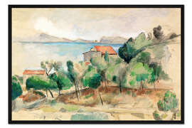 Gerahmter Kunstdruck Die Bucht von Estaque