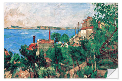 Wall sticker The Sea at L'Estaque, 1876