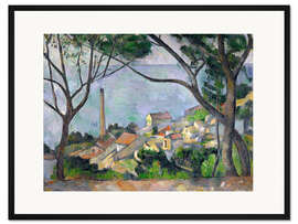 Gerahmter Kunstdruck Das Meer bei L'Estaque