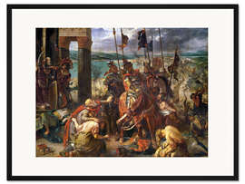 Gerahmter Kunstdruck Die Eroberung Konstantinopels durch die Kreuzfahrer