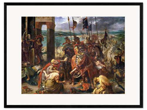 Kehystetty taidepainatus The conquest of Constantinople by the crusaders