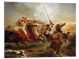 Gallery print Military exercises Moroccan horsemen