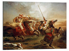 Magnettafel Militärübungen marokkanischer Reiter