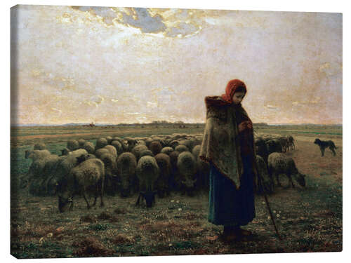 Canvas print The shepherdess