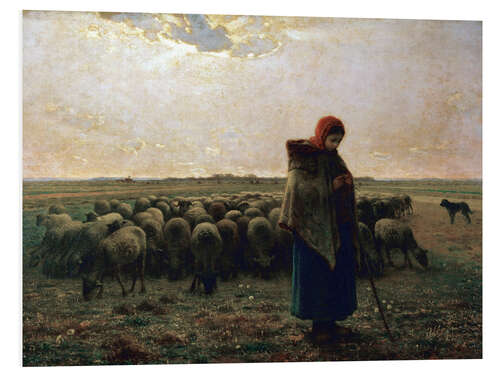 Foam board print The shepherdess
