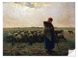 Naklejka na ścianę The shepherdess