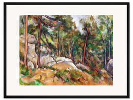 Gerahmter Kunstdruck Waldinneres