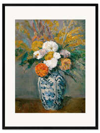 Gerahmter Kunstdruck Dahlien