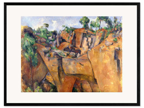 Framed art print La carriere de Bibemus