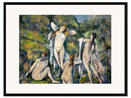 Ingelijste kunstdruk Four Bathers