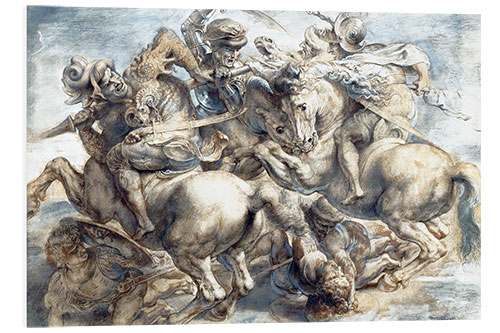 Quadro em PVC Battle of Anghiari, sketch