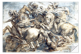 Naklejka na ścianę Battle of Anghiari, sketch