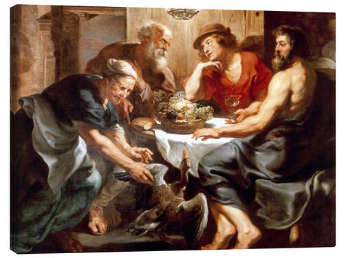 Canvas-taulu Jupiter and Mercury with Philemon and Baucis