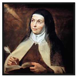 Gerahmter Kunstdruck Heilige Theresa von Avila