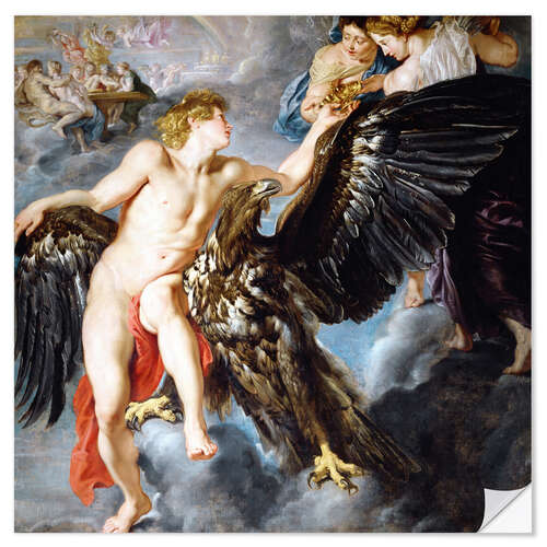 Vinilo para la pared Abduction of Ganymede